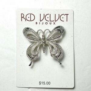Silver Butterfly Pin